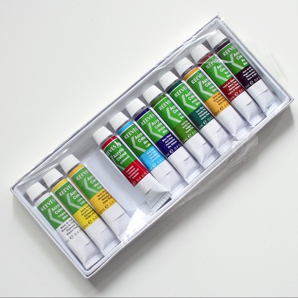 12-Count Reeves Fine Acrylic Color Set - Picture 2 of 6